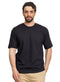 Black Over Size Round T-Shirt - Khotwh